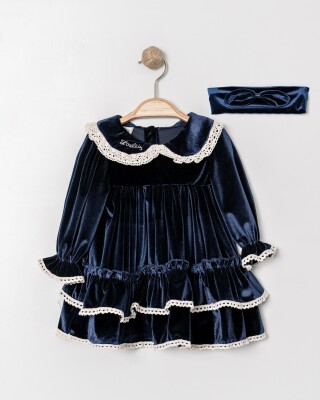 Wholesale Baby Girls Velvet Dress 9-24M Eray Kids 1044-6338 Eray Kids 1044-6338 Eray Kids 1044-6338 Темно-синий