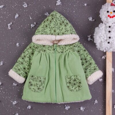 Wholesale Baby Girls Welsoft Cardigan With Hoodie 6-24M BabyZ 1097-5765 - 1