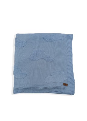 Wholesale Baby Knitted Throw Wellsoft Cloudy Blanket 0-24M Jojomini 1062-97110 Синий
