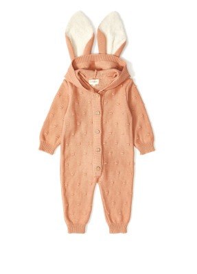 Wholesale Baby Organic Cotton Rabbit Bubble Romper 3-12M Uludağ Triko 1061-21020 - Uludağ Triko