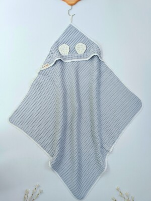Wholesale Baby Ultra Soft Cotton Pique Blanket (86x86 cm) Tomuycuk 1074-10245 Серый 