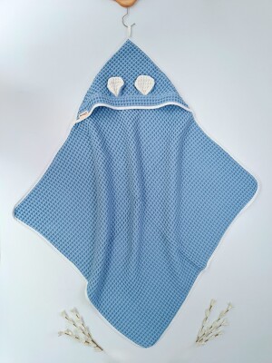Wholesale Baby Ultra Soft Cotton Pique Blanket (86x86 cm) Tomuycuk 1074-10245 Индиговый 