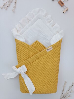 Wholesale Baby Ultra Soft Cotton Swaddle 0-24M Tomuycuk 1074-45494 Жёлтый 