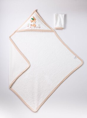 Wholesale Baby Unisex 2-Piece Set with Scrub Mitt and Towel 100x100 Ramel Kids 1072-367 - 1