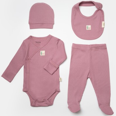 Wholesale Baby Unisex 4-Piece Onesies Set 0-9M BabyCosy 2022-CSYB9006 - BabyCosy