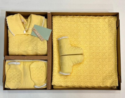 Wholesale Baby Unisex 5-Pieces Newborn Set 0-12M Zeni 2049-3012 Жёлтый 