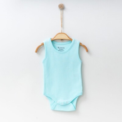Wholesale Baby Unisex Body Suit 0-18M Gümüş Baby 2043-0051 Зелёный 