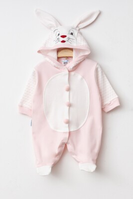 Wholesale Baby Unisex Jumpsuit 1-6M Hoppidik 2017-1797 Розовый 