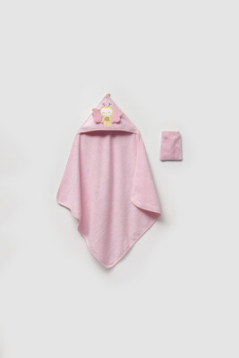 Wholesale Baby Unisex Towels 0-24M Ramel Kids 1072-357 Розовый 