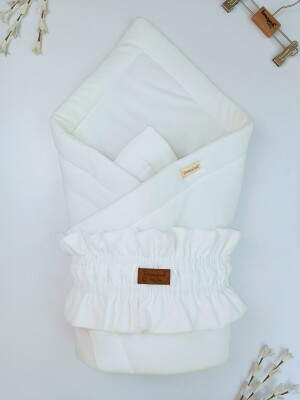Wholesale Baby Velvet Swaddle Blanket 0-24M Tomuycuk 1074-45490 Экрю