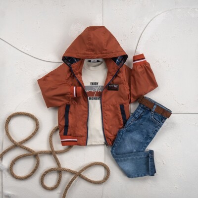 Wholesale Boy 3 Pieces Coat Trousers Set Suit 1-4Y Cool Exclusive 2036-25123 - Cool Exclusive (1)