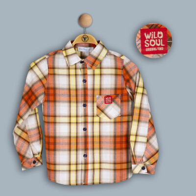 Wholesale Boy Patterned Shirt 2-5Y Timo 1018-TE4DÜ202242472 - Timo