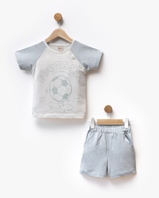 Wholesale Boys' 2 Pcs Shorts and T-shirt Set 2-5Y Flexi Baby 2063-216403 Голубой 