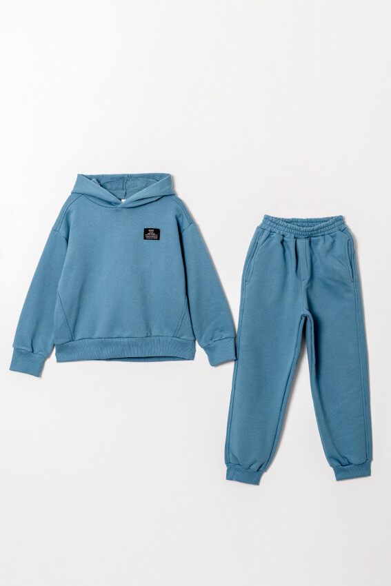 Wholesale Boy's 2-Piece Hooded Tracksuit Set 10-13Y Tuffy 1099-0954 - 1