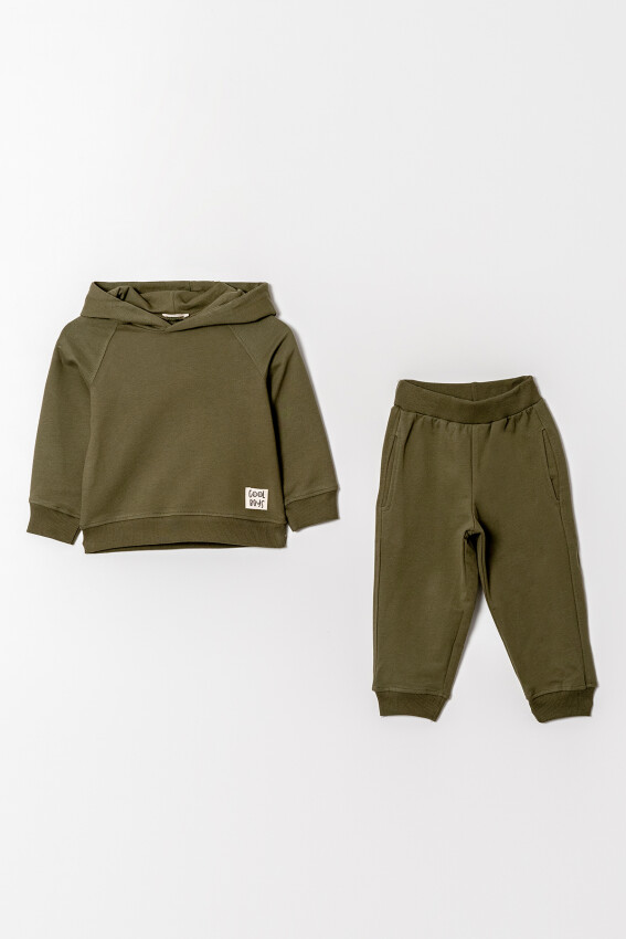 Wholesale Boy's 2-Piece Hooded Tracksuit Set 2-5Y Tuffy 1099-0856 - 1