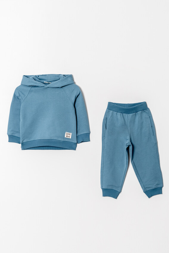 Wholesale Boy's 2-Piece Hooded Tracksuit Set 2-5Y Tuffy 1099-0856 - 4