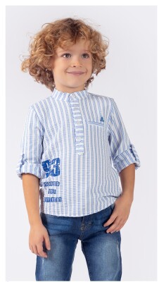 Wholesale Boys 2-Piece Shirt and Denim Pants Set 1-4Y Lemon 1015-9726 - 1