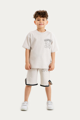 Wholesale Boys 2-Piece T-Shirt and Shorts Set 10-13Y Gold Class 1010-4606 - 3