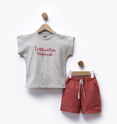 Wholesale Boys' 2-Piece T-shirt and Shorts Set 2-5Y Flexi Baby 2063-216391 - Flexi Baby