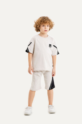 Wholesale Boys 2-Piece T-Shirt and Shorts Set 2-5Y Gold Class 1010-2608 - 3
