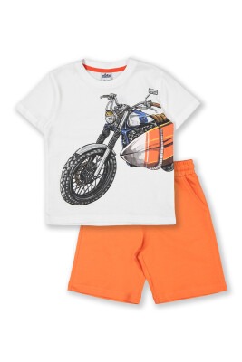 Wholesale Boys 2-Piece T-Shirt and Shorts Set 3-6Y Elnino 1025-22107 Белый 