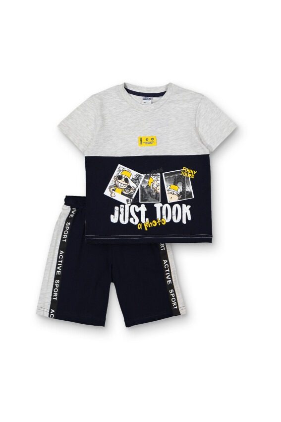 Wholesale Boys 2-Piece T-Shirt and Shorts Set 3-6Y Elnino 1025-22112 - 2