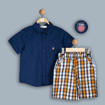 Wholesale Boys 2-Piece T-Shirt and Shorts Set 6-9Y Timo 1018-TE4DT202243743 - 2