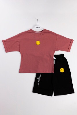 Wholesale Boys 2-Piece T-Shirt And Shorts Set 6-9Y Tuffy 1099-8614 Черепичный цвет