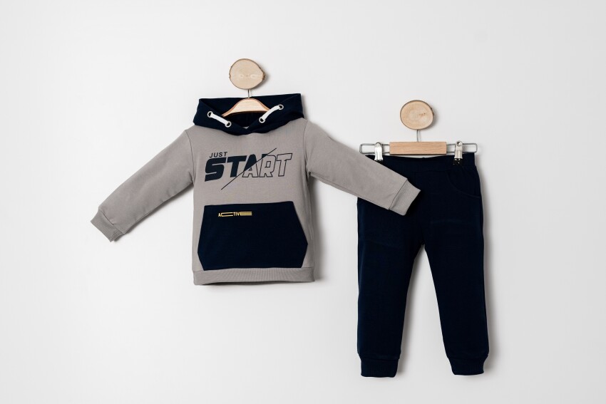 Wholesale Boys 2-Piece Tracksuit Set 1-4Y Sani 1068-20048 - 3