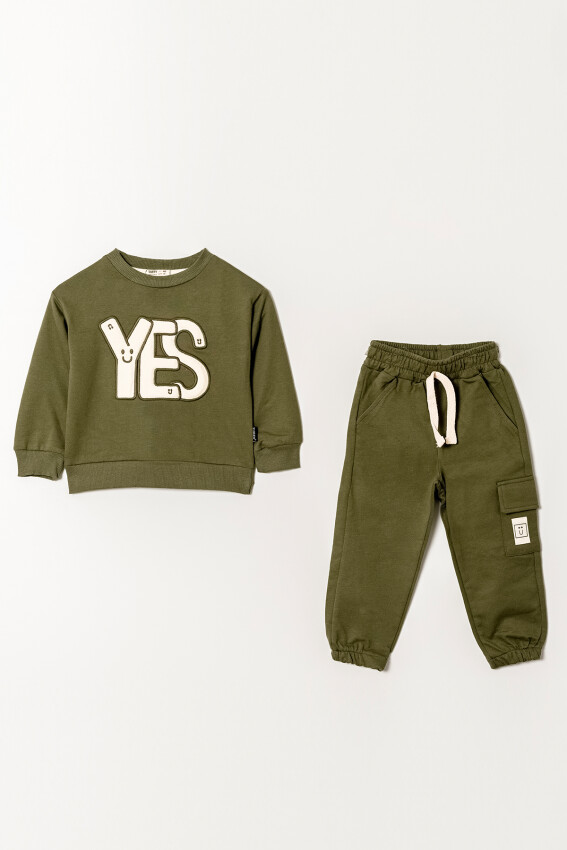 Wholesale Boy's 2-Piece Tracksuit Set 2-5Y Tuffy 1099-0852 - 2