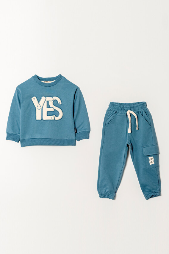 Wholesale Boy's 2-Piece Tracksuit Set 2-5Y Tuffy 1099-0852 - 4