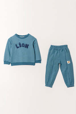 Wholesale Boy's 2-Piece Tracksuit Set 2-5Y Tuffy 1099-0877 Индиговый 