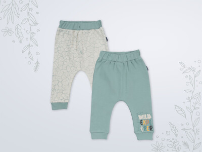 Wholesale Boys' 2-piece Trousers Set 3-18M Miniworld 1003-18520 Темно-миндальный