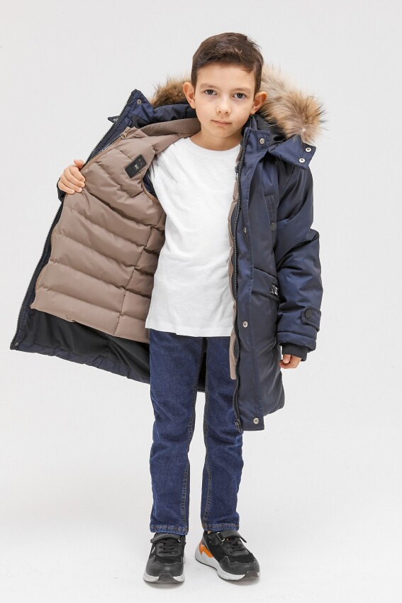 Wholesale Boys' 2-Piece Vest Coat Set 6-14Y Benitto Kids 2007-51291 - 3