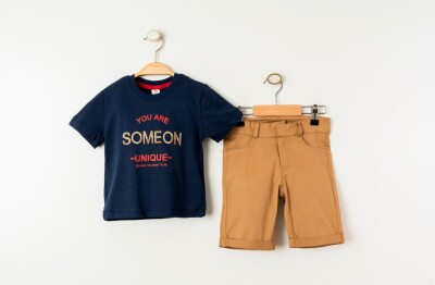 Wholesale Boys 2-Pieces T-shirt and Short Set 1-4Y Cool Exclusive 2036-23400 - 4