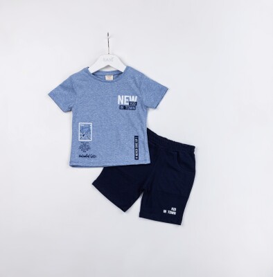 Wholesale Boys 2-Pieces T-shirt and Short Set 1-4Y Sani 1068-1216 - Sani