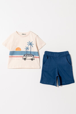 Wholesale Boys 2-Pieces T-shirt and Short Set 2-5Y Piop 2055-PE24-0125 - Piop (1)