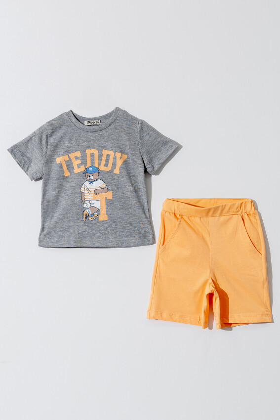 Wholesale Boys 2-Pieces T-shirt and Short Set 2-5Y Piop 2055-PE24-0127 - 2