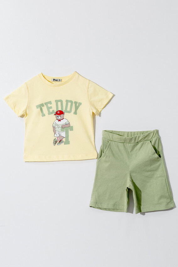 Wholesale Boys 2-Pieces T-shirt and Short Set 2-5Y Piop 2055-PE24-0127 - 3