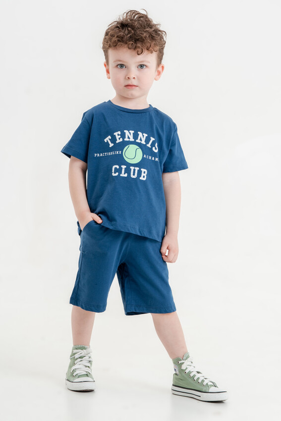 Wholesale Boys 2-Pieces T-shirt and Short Set 2-5Y Piop 2055-PE24-0128 - 2