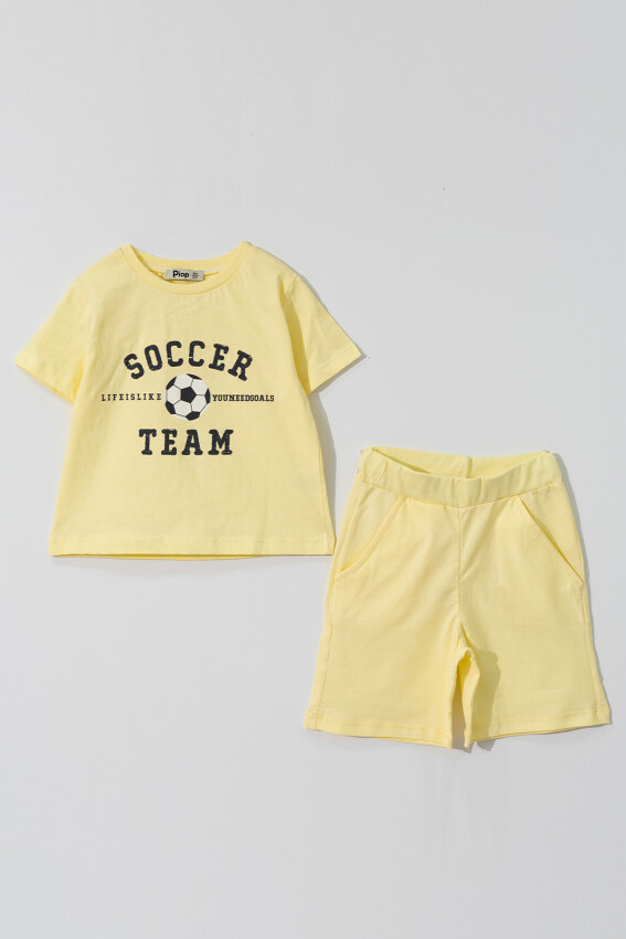 Wholesale Boys 2-Pieces T-shirt and Short Set 2-5Y Piop 2055-PE24-0128 - 3