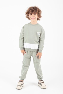 Wholesale Boys' 2pcs Tracksuit Set 1-5Y Pafim 2041-K24-9014 Светло-зелёный 