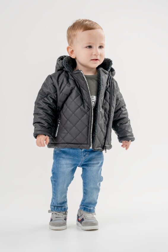 Wholesale Boys' 3-Piece Jacket Sweat and Jeans Trousers Set 6-24M Bubbly 2035-2054 - 1