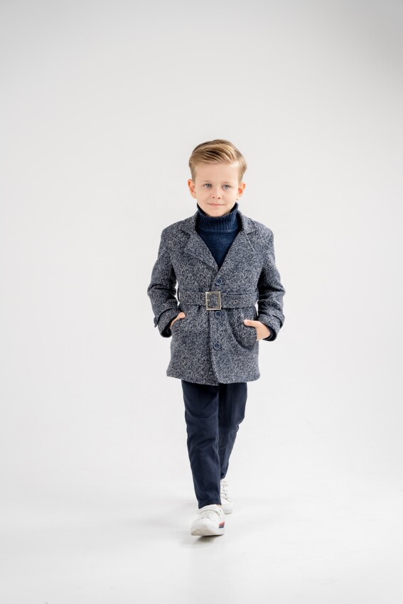 Wholesale Boys 3-Piece Jacket Sweater and Pants Set 3-7Y Lemon 1015-9972 - 1