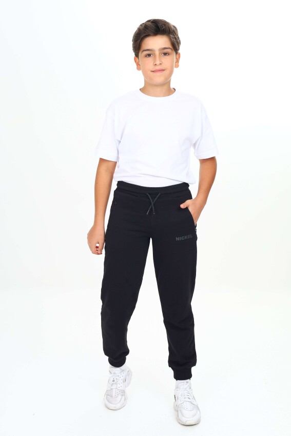 Wholesale Boys' Basic Sweatpants 11-14Y Nickel 2060-20030-3 - 1