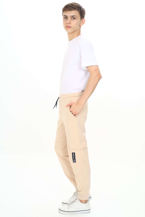 Wholesale Boys' Basic Sweatpants 11-14Y Nickel 2060-20104-3 - 2