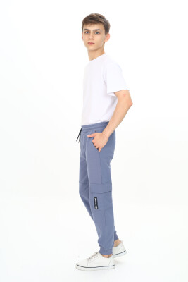 Wholesale Boys' Basic Sweatpants 11-14Y Nickel 2060-20104-3 - Nickel