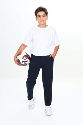 Wholesale Boys' Basic Sweatpants 7-10Y Nickel 2060-20083-2 - Nickel (1)