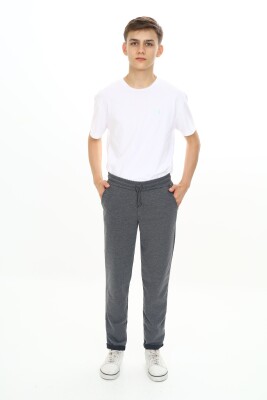 Wholesale Boys' Basic Sweatpants 7-10Y Nickel 2060-20083-2 - Nickel