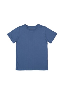 Wholesale Boys Basic T-Shirt 9-12Y Divonette 1023-7651-4 Индиговый 